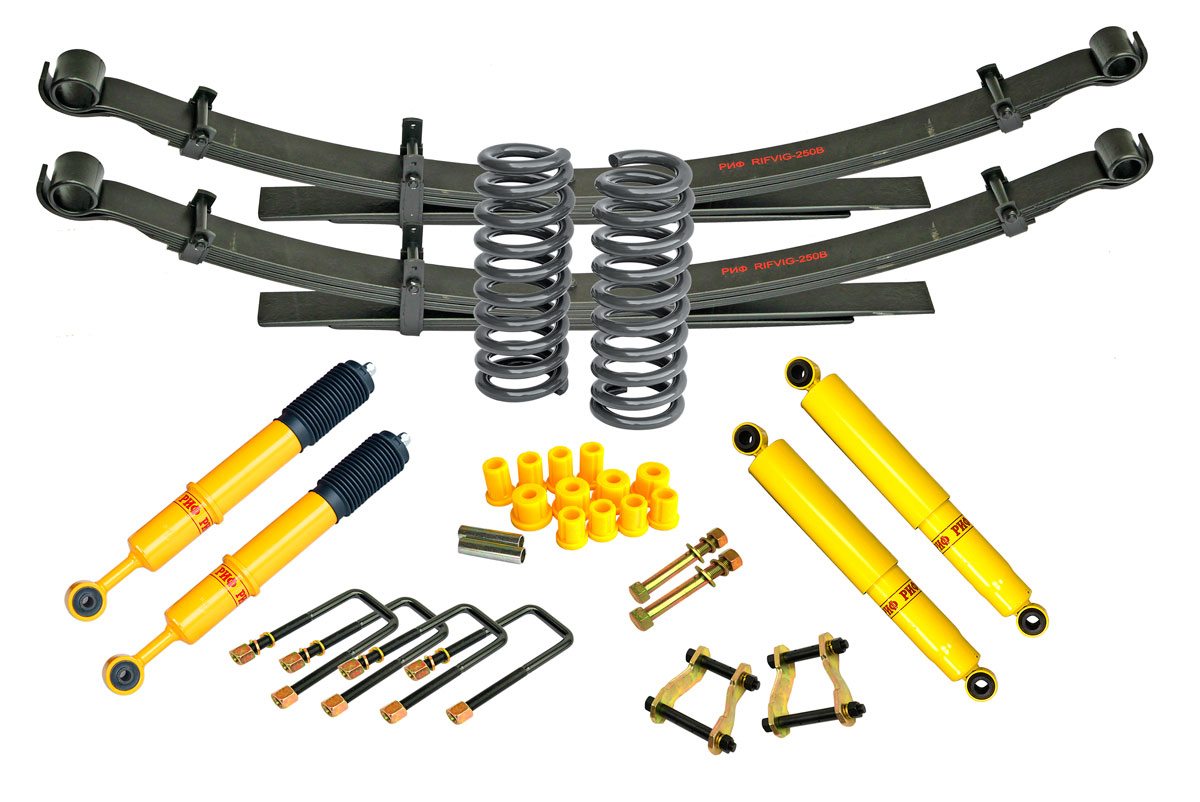 Лифт-комплект РИФ Toyota Hilux 2005-2014, Sollers ST6, Jac T6 лифт 45 мм средний Лифт-комплект РИФ Toyota Hilux 2005-2014, Sollers ST6, Jac T6 лифт 45 мм средний