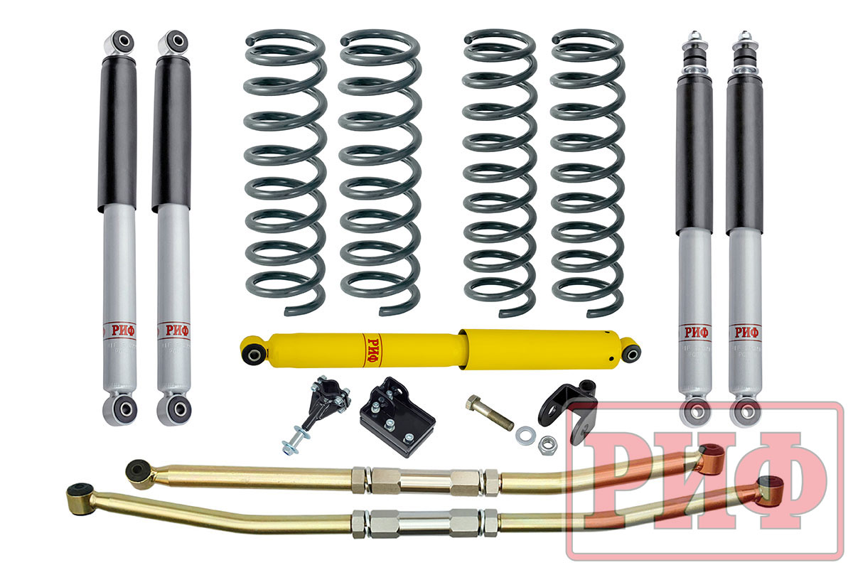 Лифт-комплект РИФ Suzuki Jimny 1998-2018 лифт 75 мм Лифт-комплект РИФ Suzuki Jimny 1998-2018 лифт 75 мм