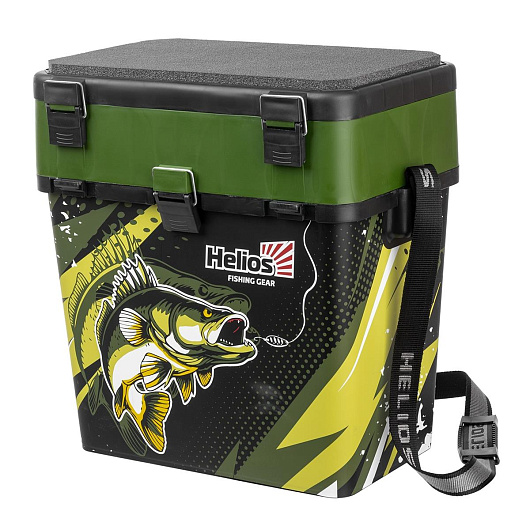 Ящик рыболовный зимний HELIOS ZANDER, 19 л, односекционный хаки Ящик рыболовный зимний HELIOS ZANDER, 19 л, односекционный хаки
