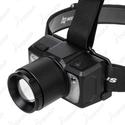4 Фонарь налобный NISUS сенсорный 800 LM, IP43, USB 4 Фонарь налобный NISUS сенсорный 800 LM, IP43, USB