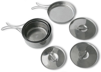 Набор круглых котелков (1,2;1,0;0,6 л)  Набор круглых котелков (1,2;1,0;0,6 л)