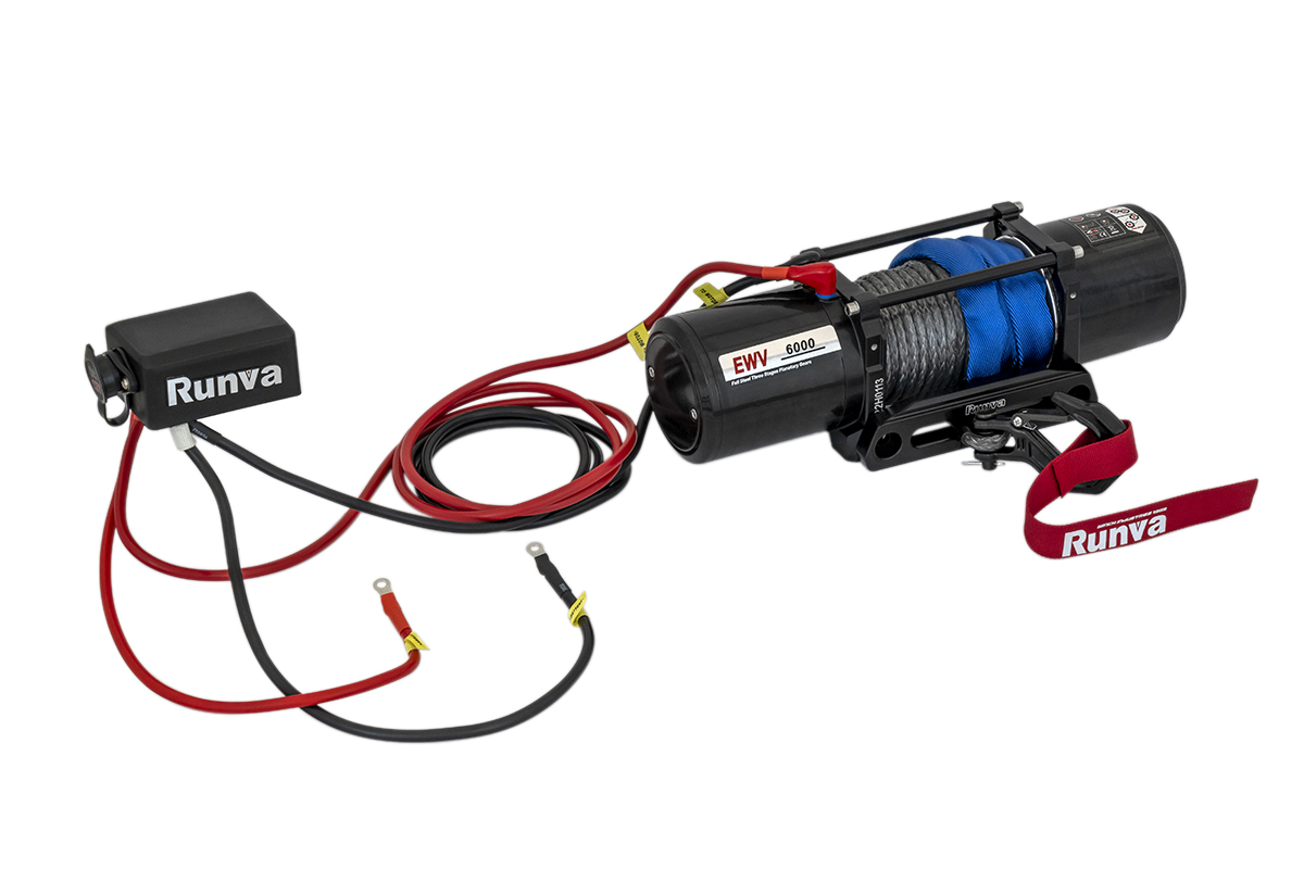 Лебёдка автомобильная электрическая 12V Runva EWV6000SSR 2722 кг (синтетический трос) Лебёдка автомобильная электрическая 12V Runva EWV6000SSR 2722 кг (синтетический трос)