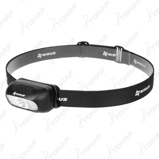 4 Фонарь налобный NISUS 200 LM, IP44, USB