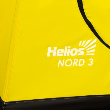 Палатка-зонт зимняя HELIOS NORD-3 Extreme (желтый/черный) Палатка-зонт зимняя HELIOS NORD-3 Extreme (желтый/черный)