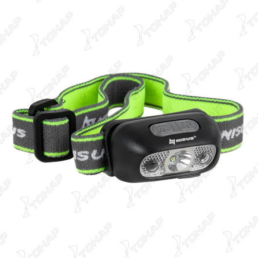 3 Фонарь налобный NISUS 3056S, сенсорный 120 LM, IPX4, USB 3056S 3 Фонарь налобный NISUS 3056S, сенсорный 120 LM, IPX4, USB 3056S