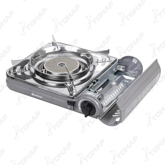 3 Плита газовая портативная в кейсе, горелка керамическая, ветрозащита NISUS 3 Плита газовая портативная в кейсе, горелка керамическая, ветрозащита NISUS