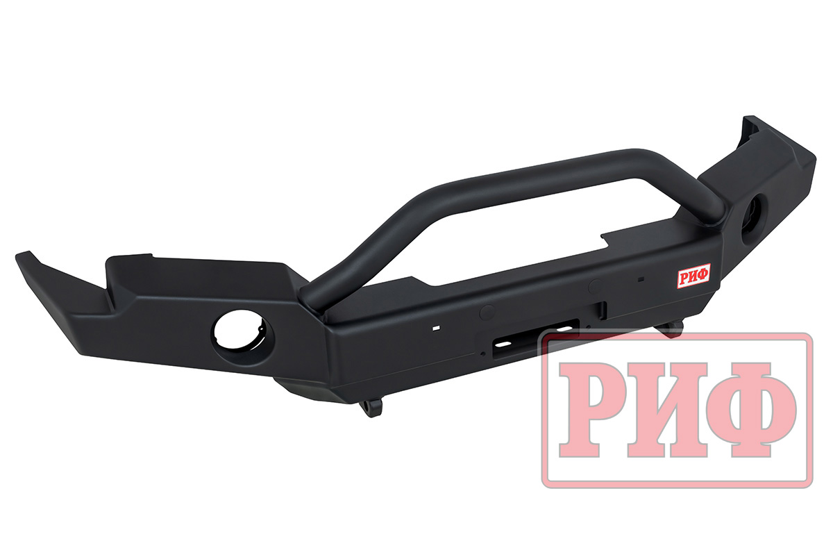 Бампер РИФ силовой передний для ГАЗ Соболь NN под штатные фары, с центральной защитной дугой, стандарт Бампер РИФ силовой передний для ГАЗ Соболь NN под штатные фары, с центральной защитной дугой, стандарт