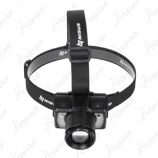 2 Фонарь налобный NISUS сенсорный 800 LM, IP43, USB 2 Фонарь налобный NISUS сенсорный 800 LM, IP43, USB