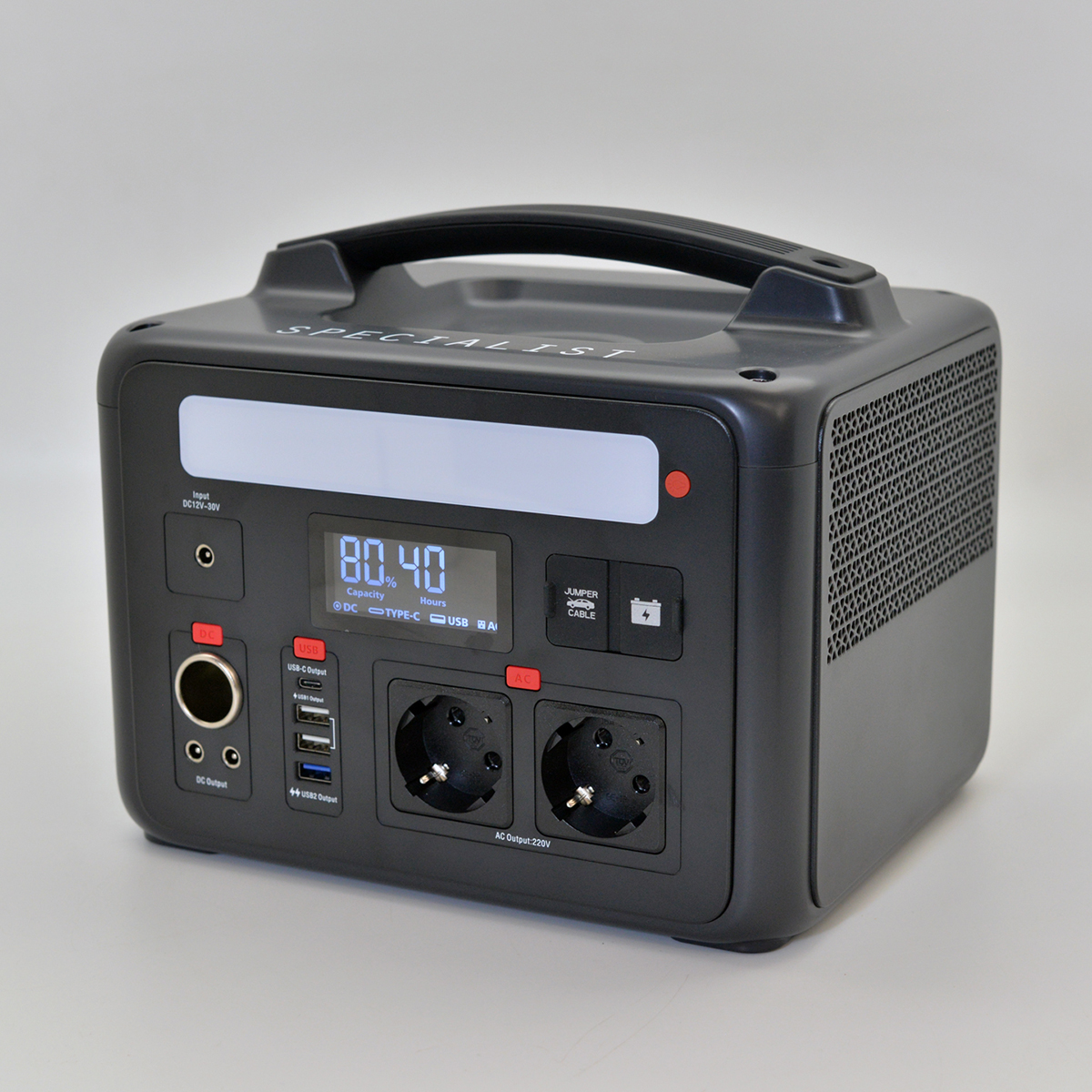 Портативная многофункциональная зарядная электростанция BERKUT SPECIALIST PSL-600 Портативная многофункциональная зарядная электростанция BERKUT SPECIALIST PSL-600