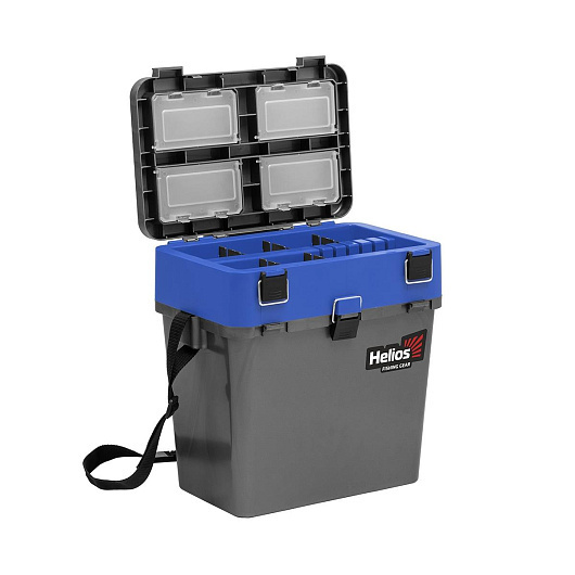 1 Ящик рыболовный зимний HELIOS, серый/синий 1 Ящик рыболовный зимний HELIOS, серый/синий
