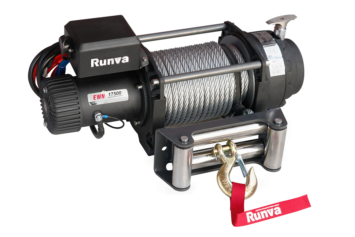 Лебёдка электрическая (индустр.) 12V Runva EWN17500U 7930 кг Лебёдка электрическая (индустр.) 12V Runva EWN17500U 7930 кг