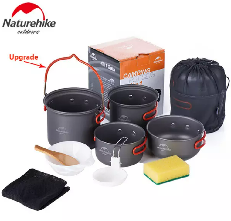 Набор посуды Naturehike туристический 4 в 1 (подвес+3 чашки) Набор посуды Naturehike туристический 4 в 1 (подвес+3 чашки)