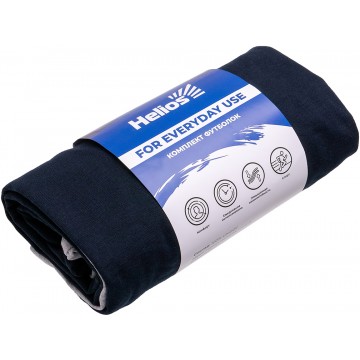 Комплект футболок HELIOS 2 шт., цв.темно-синий/серый меланж р.48 Комплект футболок HELIOS 2 шт., цв.темно-синий/серый меланж р.48