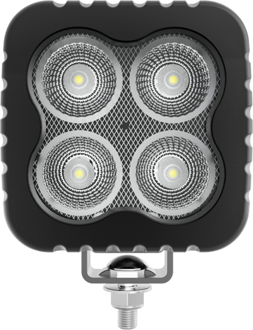 Светодиодная фара водительского света РИФ 127х103х70 мм 80W LED