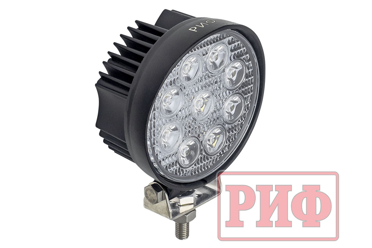 Светодиодная фара дальнего света РИФ 116 мм 27W LED Светодиодная фара дальнего света РИФ 116 мм 27W LED