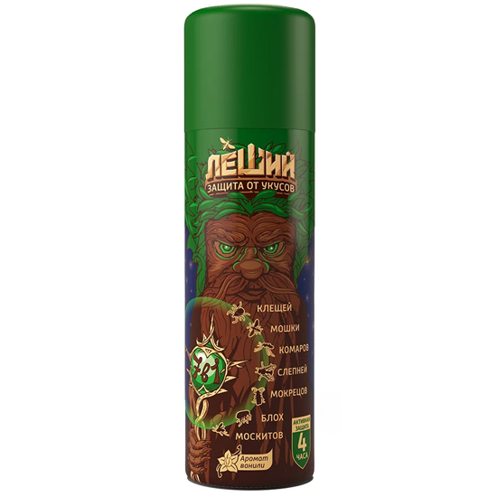 Репеллент "Комплексная защита от кровососущих насекомых и клещей 7 в 1" (Леший) 150 мл Репеллент "Комплексная защита от кровососущих насекомых и клещей 7 в 1" (Леший) 150 мл