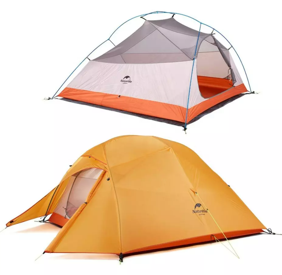 Палатка Naturehike Cloud Up 3-местная, алюминиевый каркас, сверхлегкая, оранжевый Палатка Naturehike Cloud Up 3-местная, алюминиевый каркас, сверхлегкая, оранжевый