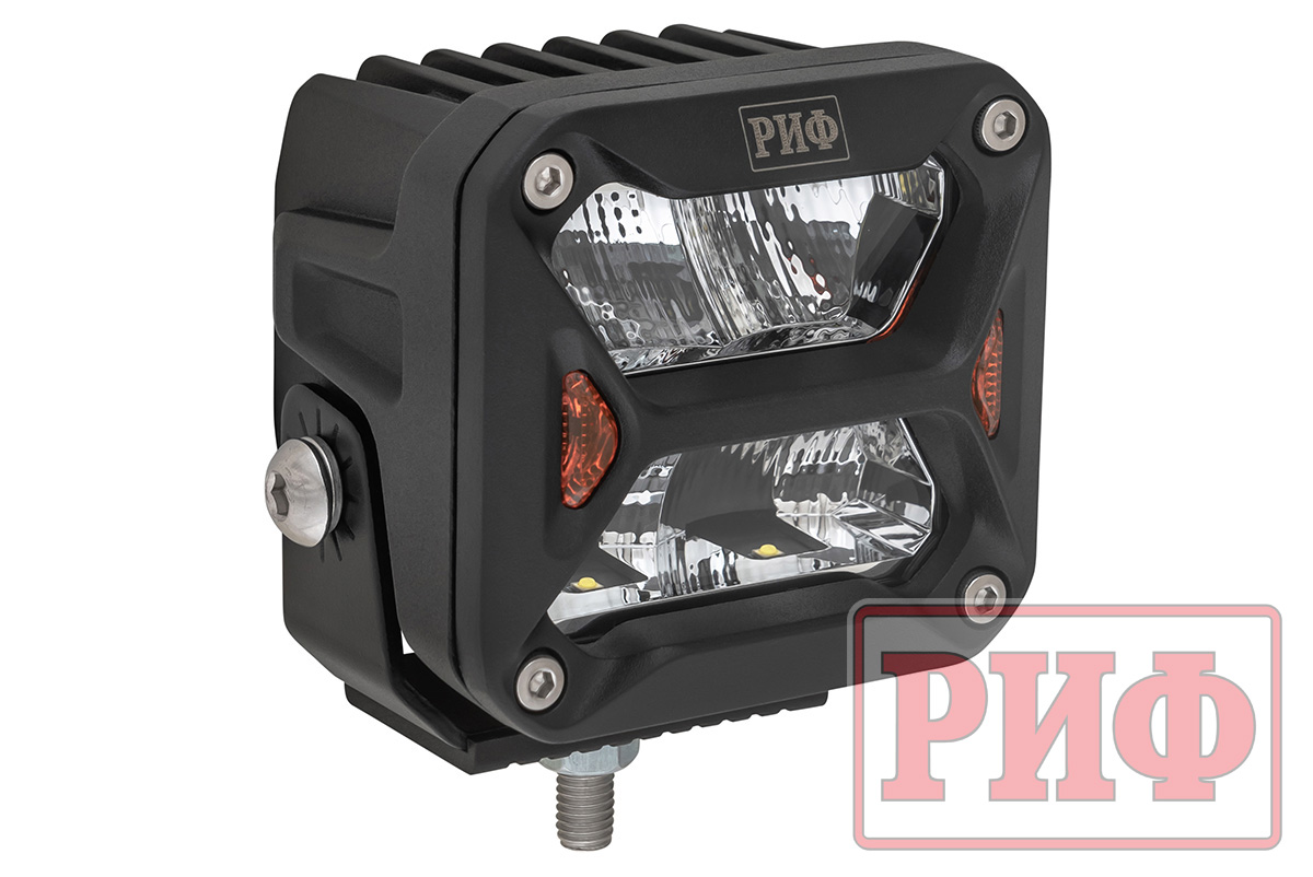 Светодиодная фара водительского света РИФ 82x78x76 мм 20W LED Светодиодная фара водительского света РИФ 82x78x76 мм 20W LED