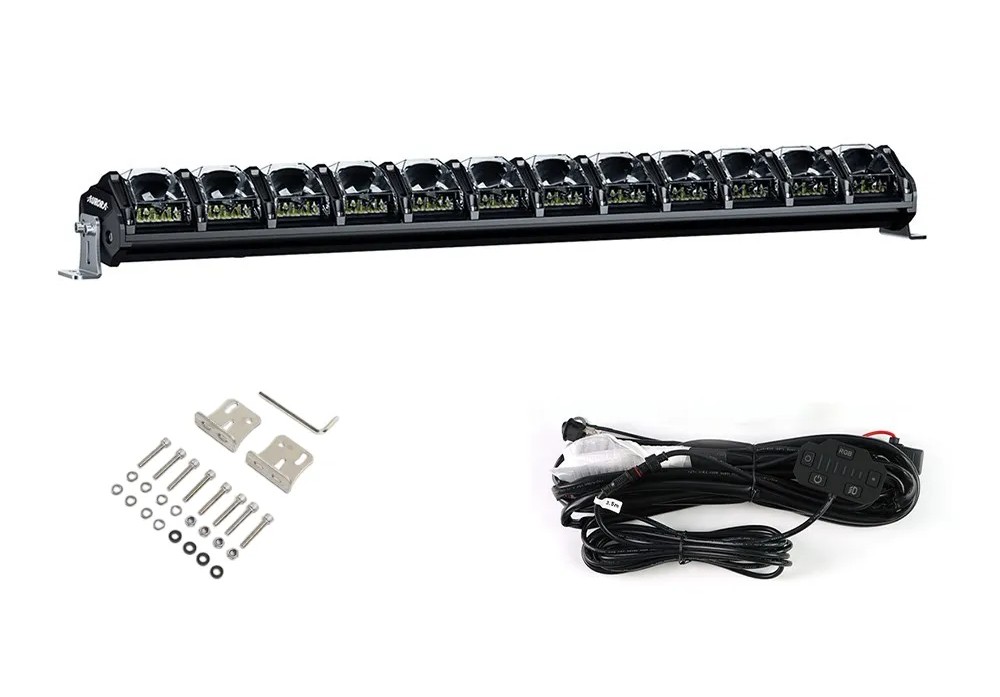 Светодиодная фара комбинированного света AURORA 762 мм 372W LED с RGB подсветкой Светодиодная фара комбинированного света AURORA 762 мм 372W LED с RGB подсветкой