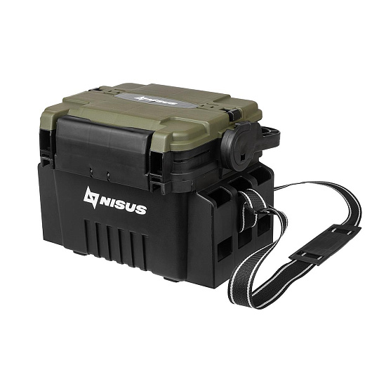 1 Ящик форелевый NISUS 30x21.5x25 см, черный с зеленым 1 Ящик форелевый NISUS 30x21.5x25 см, черный с зеленым