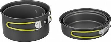 Набор посуды HELIOS 3-4 персоны. анодированный алюминий Набор посуды HELIOS 3-4 персоны. анодированный алюминий