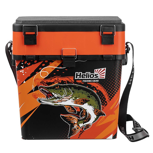 1 Ящик рыболовный зимний PIKE оранжевый HELIOS 1 Ящик рыболовный зимний PIKE оранжевый HELIOS