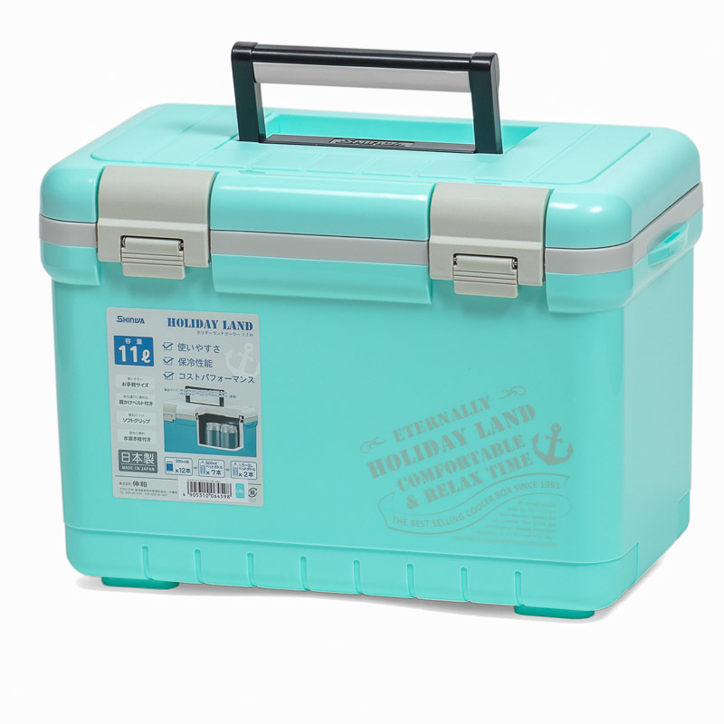 Термобокс SHINWA Holiday Land Cooler 11H бирюзовый
