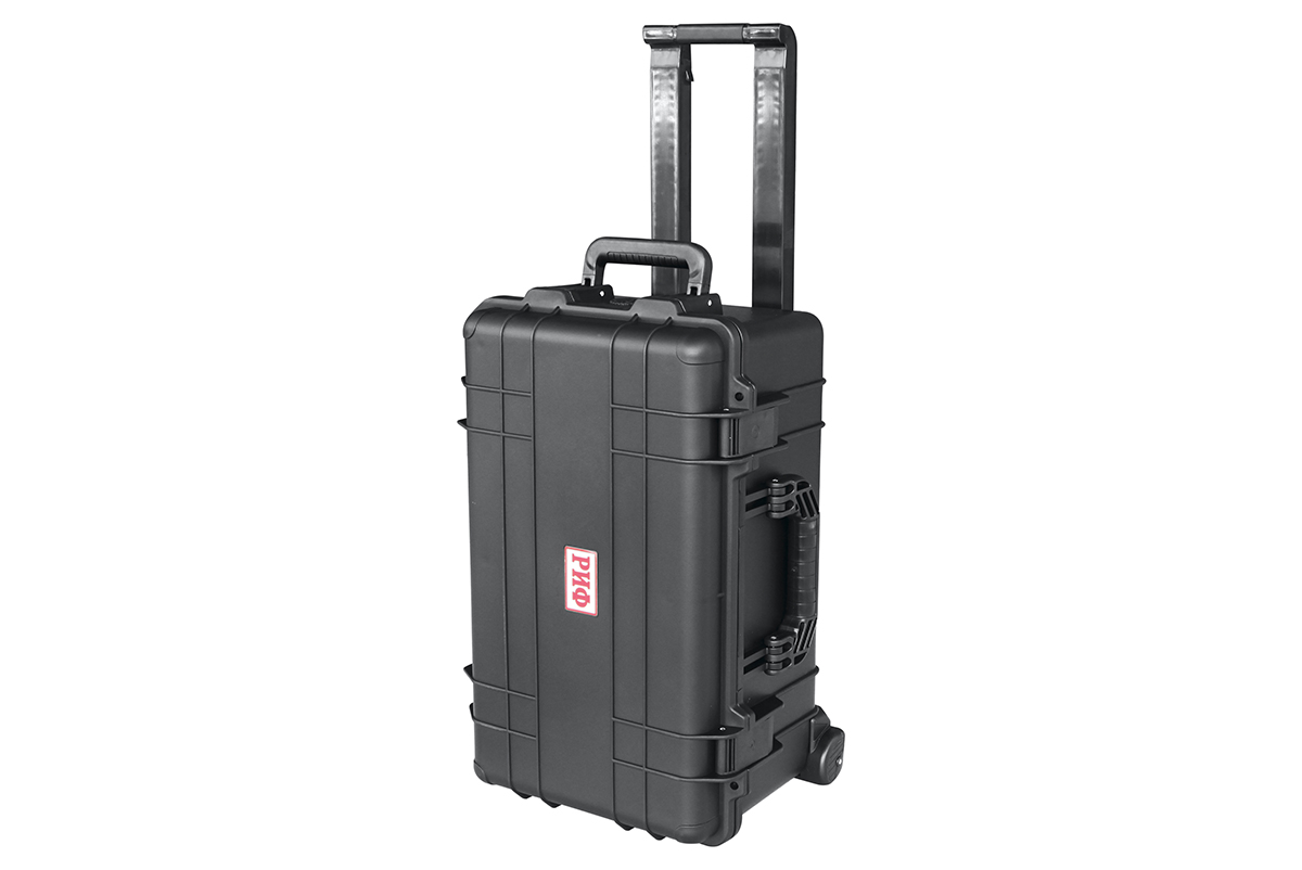 Кейс защитный ударопрочный РИФ 560х355х290 мм на колесах с телескопической ручкой IP67 Кейс защитный ударопрочный РИФ 560х355х290 мм на колесах с телескопической ручкой IP67