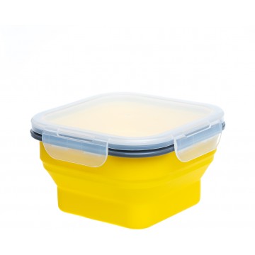 Контейнер силиконовый PREMIER складной 890мл с крышкой-защелкой Контейнер силиконовый PREMIER складной 890мл с крышкой-защелкой