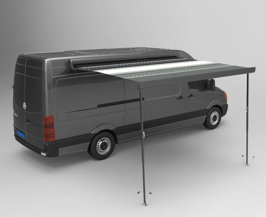 Маркиза автомобильная РИФ 5,0х2,5 м кассетная с электроприводом, корпус черный Маркиза автомобильная РИФ 5,0х2,5 м кассетная с электроприводом, корпус черный