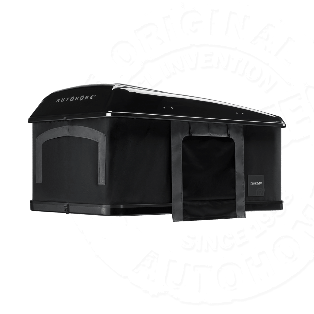 Палатка на крышу автомобиля AUTOHOME MAGGIOLINA GRAND TOUR LARGE 360 BLACK STORM, чёрный тент, лестница 215 мм Палатка на крышу автомобиля AUTOHOME MAGGIOLINA GRAND TOUR LARGE 360 BLACK STORM, чёрный тент, лестница 215 мм