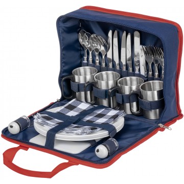 Набор для пикника PREMIER на 4 персоны (синий/красный) Набор для пикника PREMIER на 4 персоны (синий/красный)