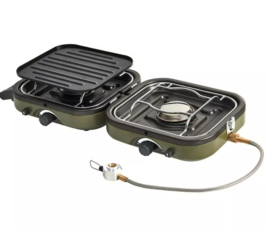 Плита газовая Naturehike 2,3 кВт, портативная, двойная, складная Плита газовая Naturehike 2,3 кВт, портативная, двойная, складная