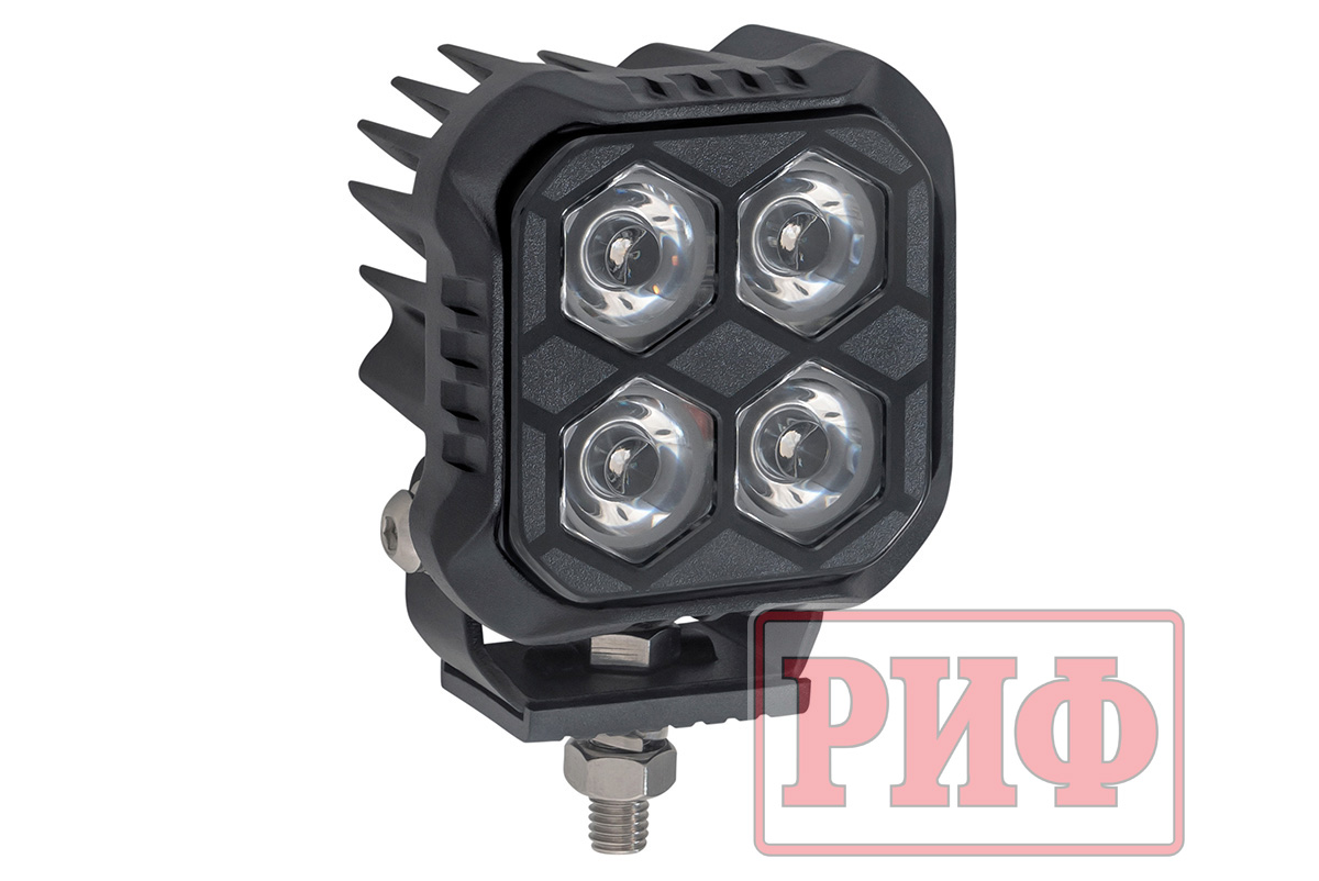 Светодиодная фара дальнего света РИФ 72x72x48 мм 20W LED Светодиодная фара дальнего света РИФ 72x72x48 мм 20W LED