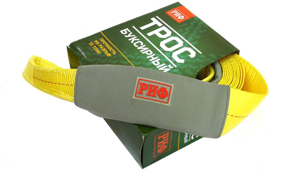 Трос буксировочный РИФ 15 т/9 м (100 мм) Трос буксировочный РИФ 15 т/9 м (100 мм)