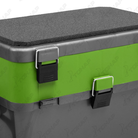 4 Ящик рыболовный зимний HELIOS, серый/салатовый 4 Ящик рыболовный зимний HELIOS, серый/салатовый