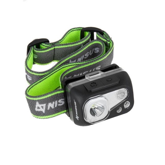 3 Фонарь налобный NISUS водонепроницаемый 300LM, IPX7, USB 3 Фонарь налобный NISUS водонепроницаемый 300LM, IPX7, USB
