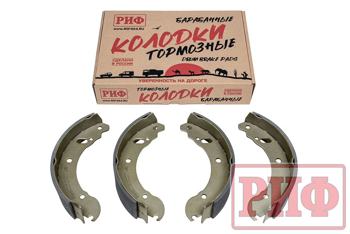 Колодки тормозные задние РИФ для ГАЗ Соболь (3302-3502090) Колодки тормозные задние РИФ для ГАЗ Соболь (3302-3502090)