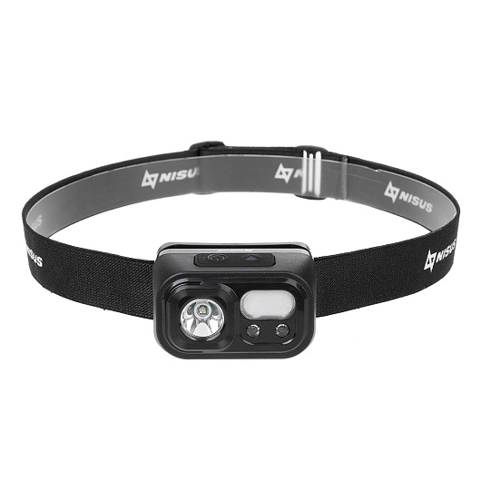 1 Фонарь налобный NISUS сенсорный 200 LM, IP44, USB 1 Фонарь налобный NISUS сенсорный 200 LM, IP44, USB