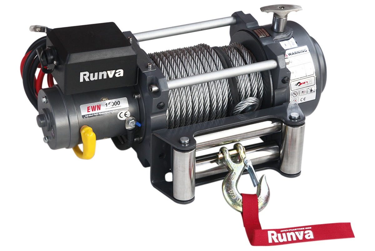 Лебёдка электрическая (индустр.) 12V Runva EWN15000U 6800 кг Лебёдка электрическая (индустр.) 12V Runva EWN15000U 6800 кг