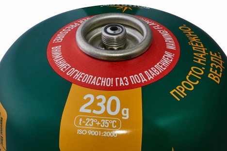 Баллон газовый резьбовой TOURIST STANDARD для портативных приборов 230 г. Баллон газовый резьбовой TOURIST STANDARD для портативных приборов 230 г.