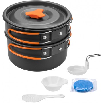 Набор посуды CAMPSOR 2-3 персоны. Анодированный алюминий Набор посуды CAMPSOR 2-3 персоны. Анодированный алюминий