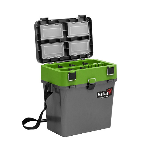 1 Ящик рыболовный зимний HELIOS, серый/салатовый 1 Ящик рыболовный зимний HELIOS, серый/салатовый