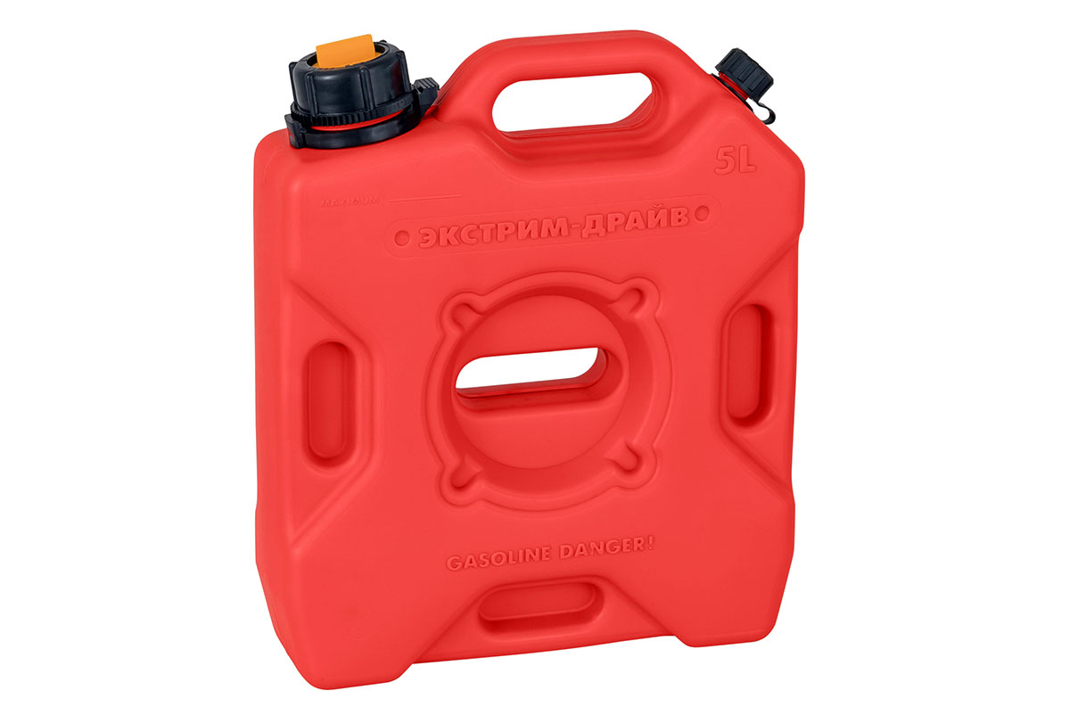 Канистра Экстрим "Драйв Плюс" 2 горловины 5 л (красная)