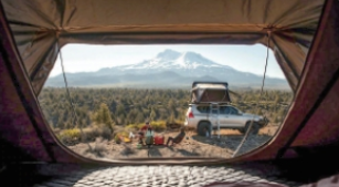 2 Палатка на крышу автомобиля РИФ Hard RT03-165, корпус белый, тент серый 2 Палатка на крышу автомобиля РИФ Hard RT03-165, корпус белый, тент серый