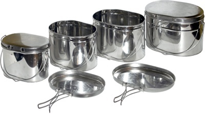 Набор низких котелков 4шт. (2,2; 3,3; 4,5; 6,0 л.) с крышками, матрешка Набор низких котелков 4шт. (2,2; 3,3; 4,5; 6,0 л.) с крышками, матрешка