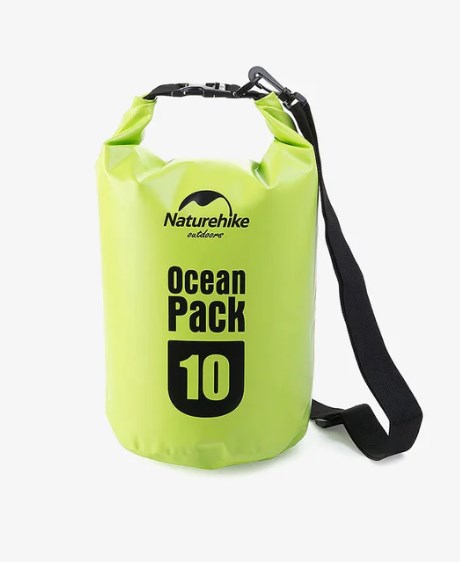Гермомешок Naturehike Ocean Pack 10 л. (зелёный) Гермомешок Naturehike Ocean Pack 10 л. (зелёный)