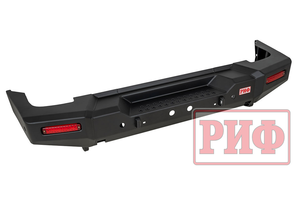 Бампер РИФ силовой задний TANK 300 с квадратом под фаркоп и фонарями Бампер РИФ силовой задний TANK 300 с квадратом под фаркоп и фонарями