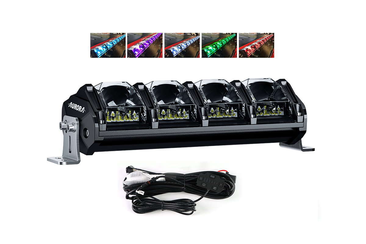 Светодиодная фара комбинированного света AURORA 254 мм 124W LED (серия RGB) Светодиодная фара комбинированного света AURORA 254 мм 124W LED (серия RGB)