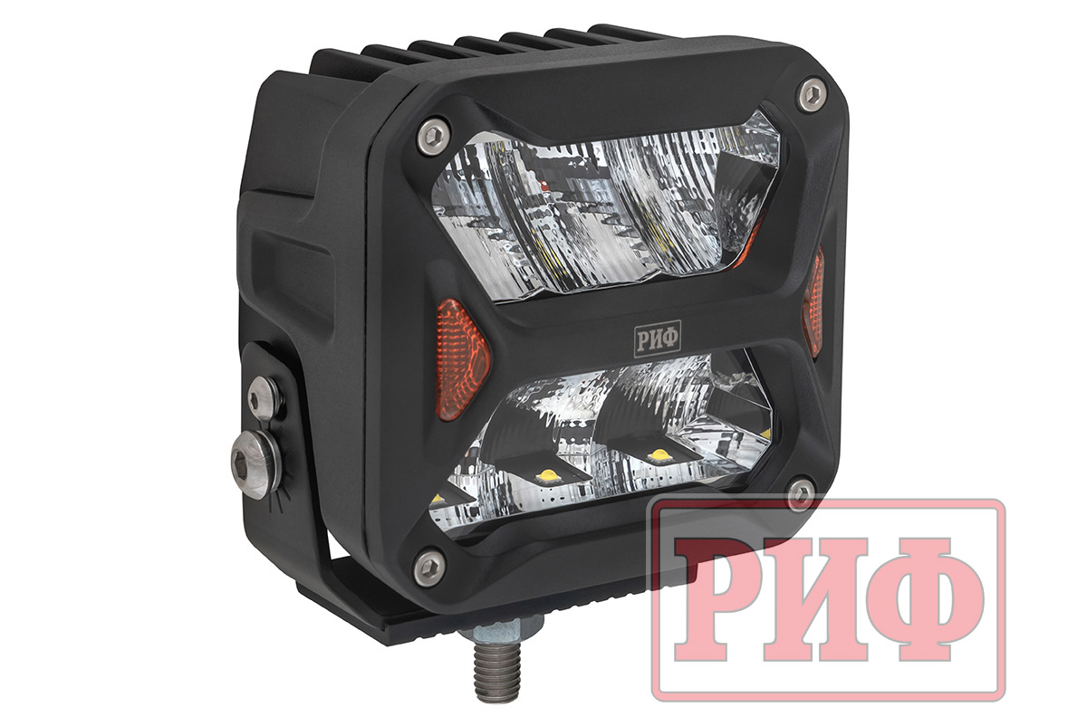 Светодиодная фара водительского света РИФ 107x102x86 мм 60W LED Светодиодная фара водительского света РИФ 107x102x86 мм 60W LED